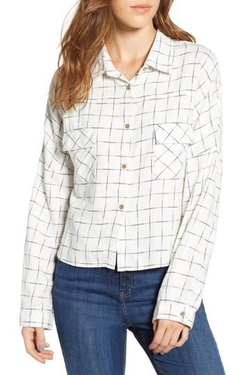 Women's Love, Fire Check Flannel Shirt