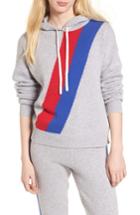 Women's Juicy Couture Stripe Cashmere Hoodie - Grey