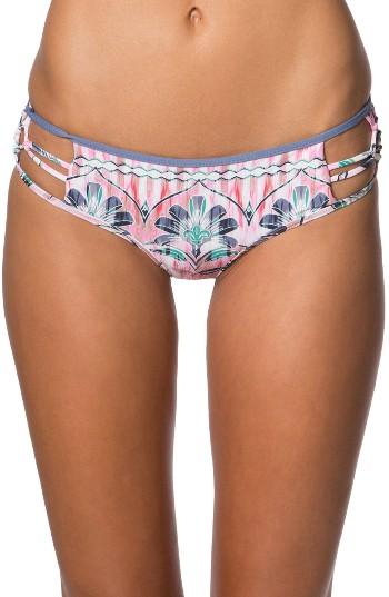 Women's O'neill Starlis Macrame Cheeky Bikini Bottoms - Pink