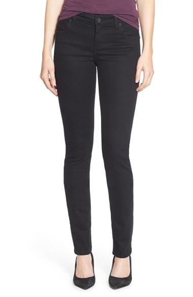 Women's Kut From The Kloth 'diana' Stretch Skinny Jeans - Black