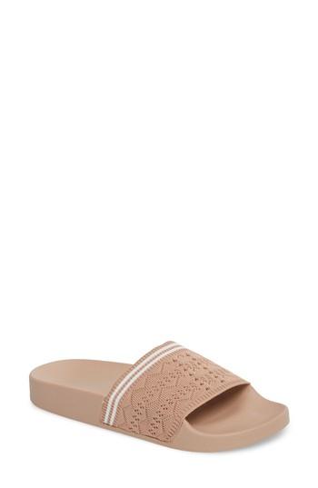 Women's Steve Madden Vibe Sock Knit Slide Sandal M - Pink