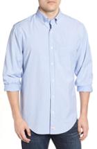 Men's Vineyard Vines Eoe Murray Fit Sport Shirt, Size Medium - Blue