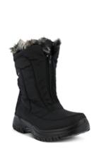 Women's Spring Step Zigzag Waterproof Faux Fur Bootie .5us / 39eu - Black
