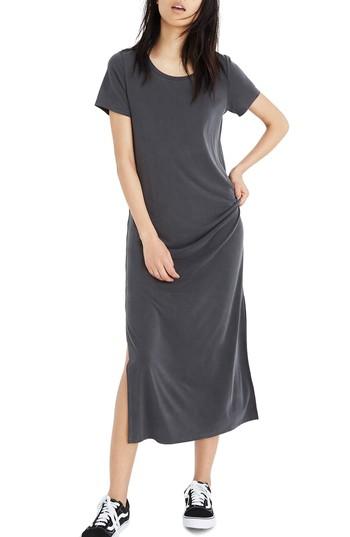 Women's Madewell Sandwashed Maxi T-shirt Dress, Size - Orange