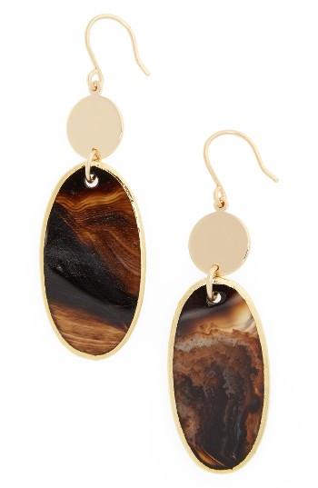 Women's Nordstrom Semiprecious Stone Double Drop Earrings