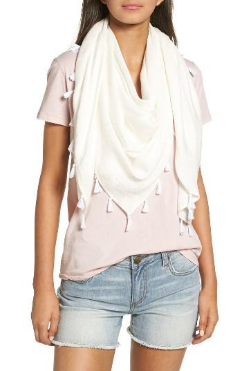 Women's Hinge Open Stitch Panel Wrap, Size - Ivory