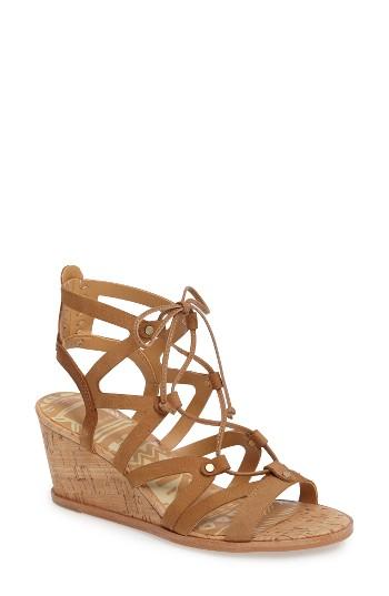 Women's Dolce Vita Lynnie Wedge Sandal M - Brown