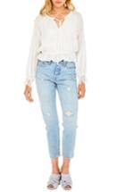 Women's Astr The Label Lennon Eyelet Blouse - White