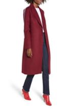 Women's The Fifth Label Side Stripe Coat, Size - Burgundy