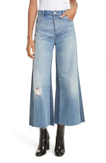 Women's La Vie Rebecca Taylor Wide Leg Rigid Jeans - Blue