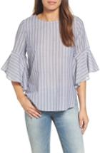 Women's Pleione Knot Bell Sleeve Knot Top - Blue