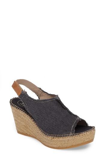 Women's Toni Pons 'lugano' Espadrille Wedge Sandal Eu - Black