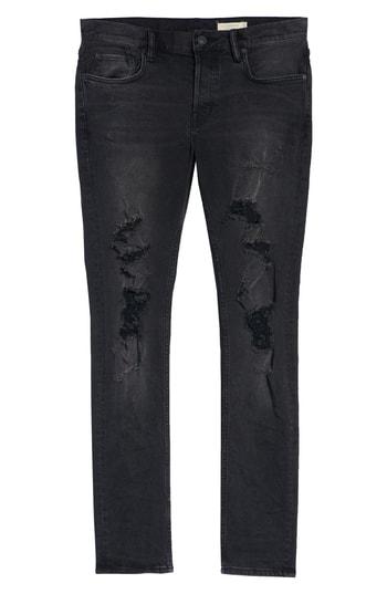 Men's Allsaints Ichnaw Cigarette Skinny Fit Jeans - Black