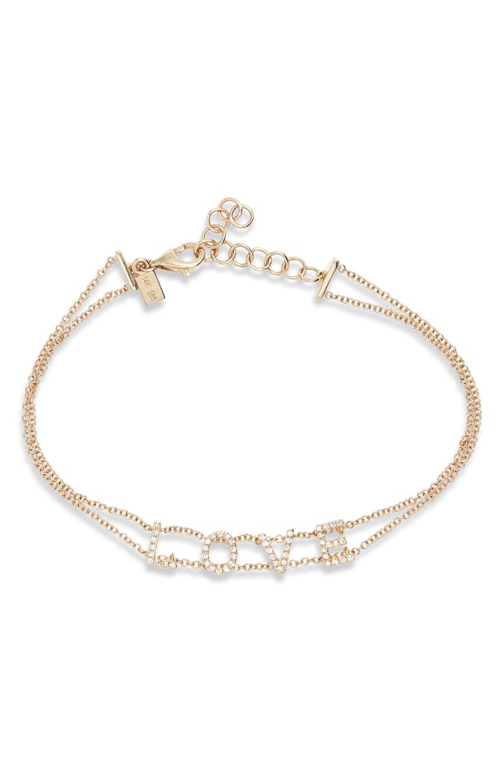 Women's Ef Collection Love Diamond Bracelet