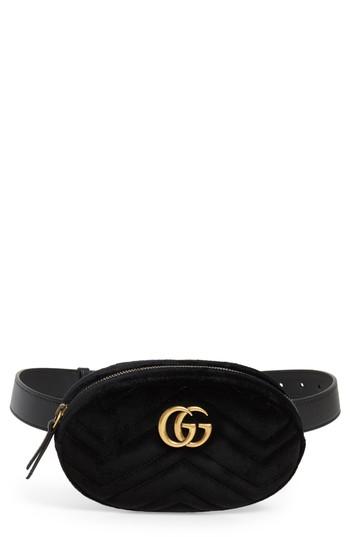 Gucci Small Gg Marmont 2.0 Velvet Belt Bag -