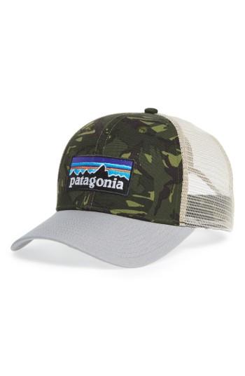 Men's Patagonia P-6 Logo Trucker Hat - Green