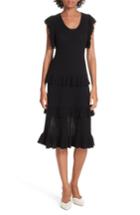 Women's La Vie Rebecca Taylor Tiered Cotton Wool Dress - Black