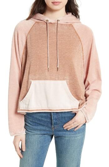Women's Free People Tri Color Hoodie - Ivory