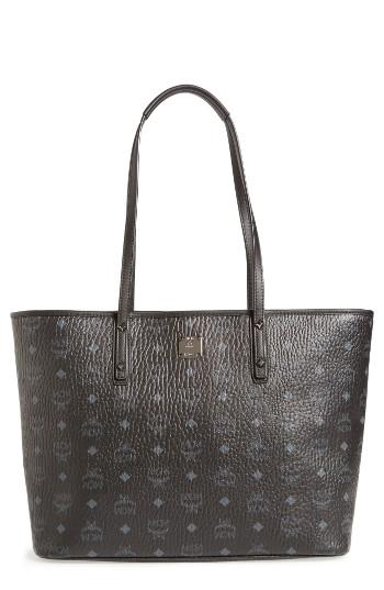 Mcm Medium Anya Tote - Black