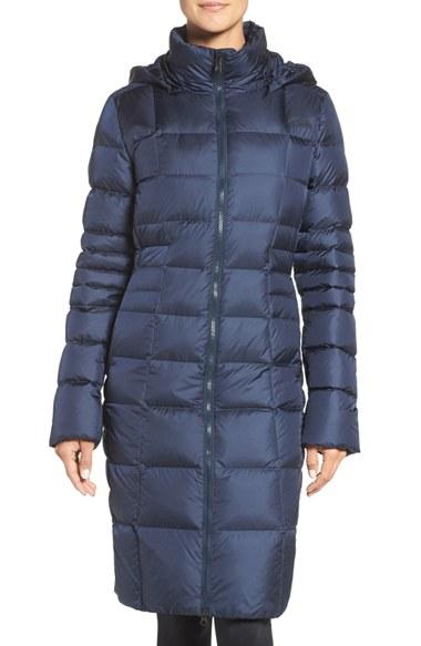 Women's The North Face 'metropolis Ii' Hooded Water Resistant Down Parka - Blue