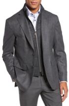 Men's David Donahue Aaron Classic Fit Wool Blazer L - Grey