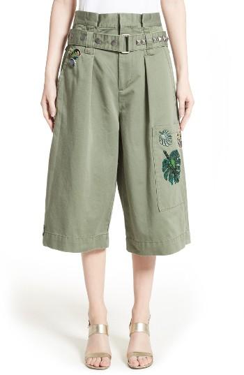 Women's Marc Jacobs Cotton Sateen Cargo Shorts