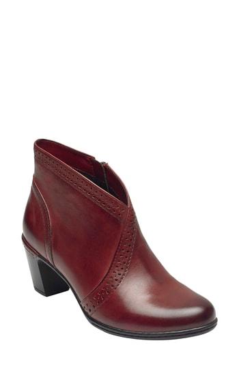 Women's Rockport Cobb Hill Rashel Bootie M - Red