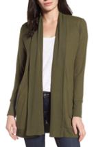 Women's Gibson Cozy Ribbed Cardigan - Green