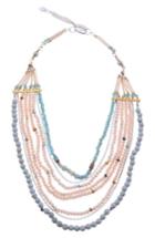 Women's Nakamol Design Agate & Crystal Long Multistrand Necklace
