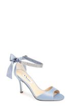 Women's Nina 'vinnie' Crystal Embellished Ankle Strap Sandal .5 M - Blue