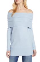 Women's Halogen Convertible Neck Sweater - Blue