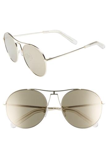 Women's Seafolly Portsea 54mm Aviator Sunglasses - Gold