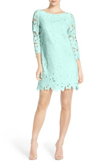 Women's Felicity & Coco Belza Floral Lace Shift Dress - Blue