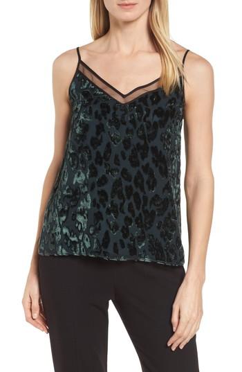 Women's Boss Ilomea Metallic Velvet Camisole - Green