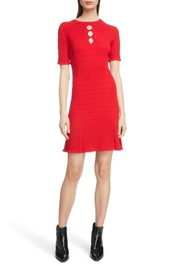 Women's Kenzo Textured Knit Dress - Red
