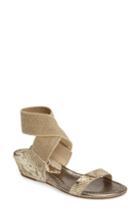 Women's Donald J Pliner Eeva Wedge Sandal M - Metallic