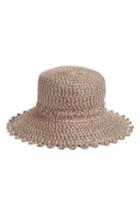 Women's Eric Javits Ibiza Squishee Bucket Hat - Beige
