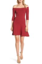 Women's Cupcakes And Cashmere Whitley Off The Shoulder Dress - Red