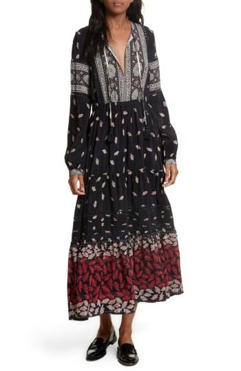 Women's Sea Eloise Print Silk Maxi Dress - Blue