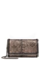 Stella Mccartney Fallabella Metallic Python Print Faux Leather Crossbody Bag -