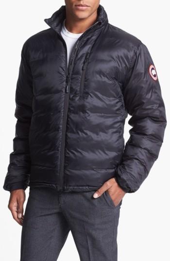 Men's Canada Goose 'lodge' Slim Fit Packable Windproof 750 Down Fill Jacket - Black
