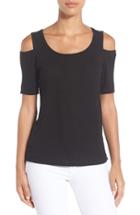 Women's Splendid Cold Shoulder Top - Black