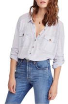 Women's Free People Penelope Shirt - Blue