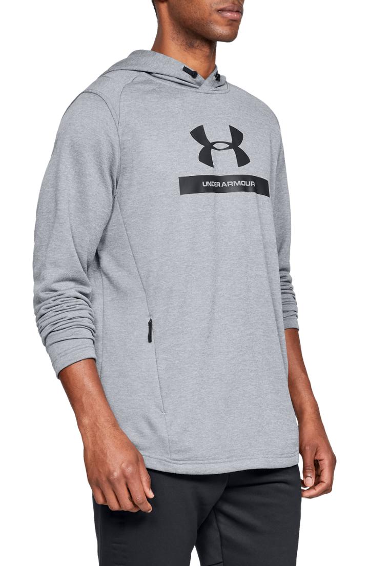 Men's Under Armour Mk1 French Terry Hoodie - Grey