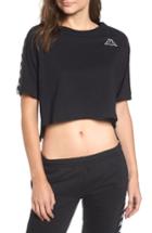 Women's Kappa Crop Athletic Tee - Black