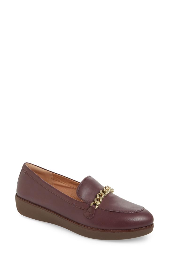 Women's Fitflop Petrina Chain Loafer M - Metallic