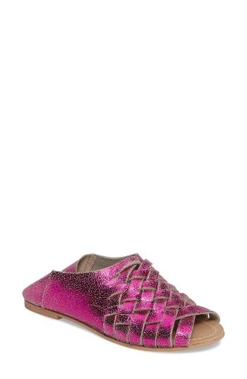 Women's Topshop Florida Convertible Woven Sandal .5us / 37eu - Pink