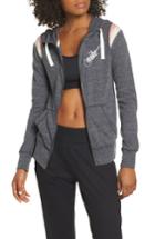 Women's Nike Sportswear Gym Vintage Zip Hoodie - Grey