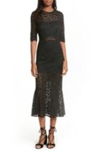 Women's Veronica Beard Linden Lace Midi Dress - Black