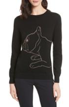 Women's Ted Baker London Cotton Fairy Tale Sweater - Black